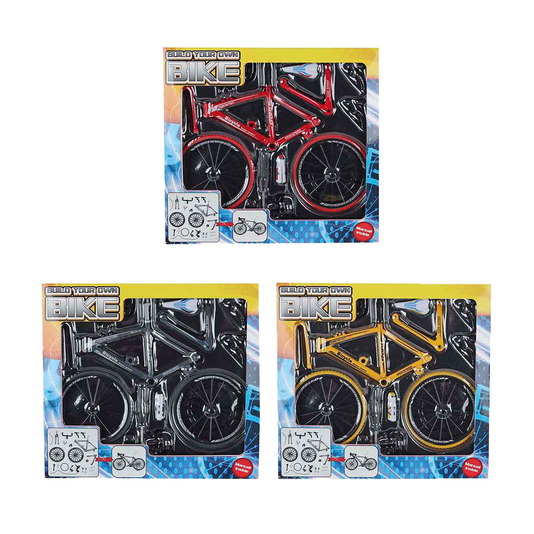 Kit de construction moulé sous pression pour vélo de course, 19,5 cm