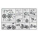 Kit de construction moulé sous pression pour vélo de course, 19,5 cm