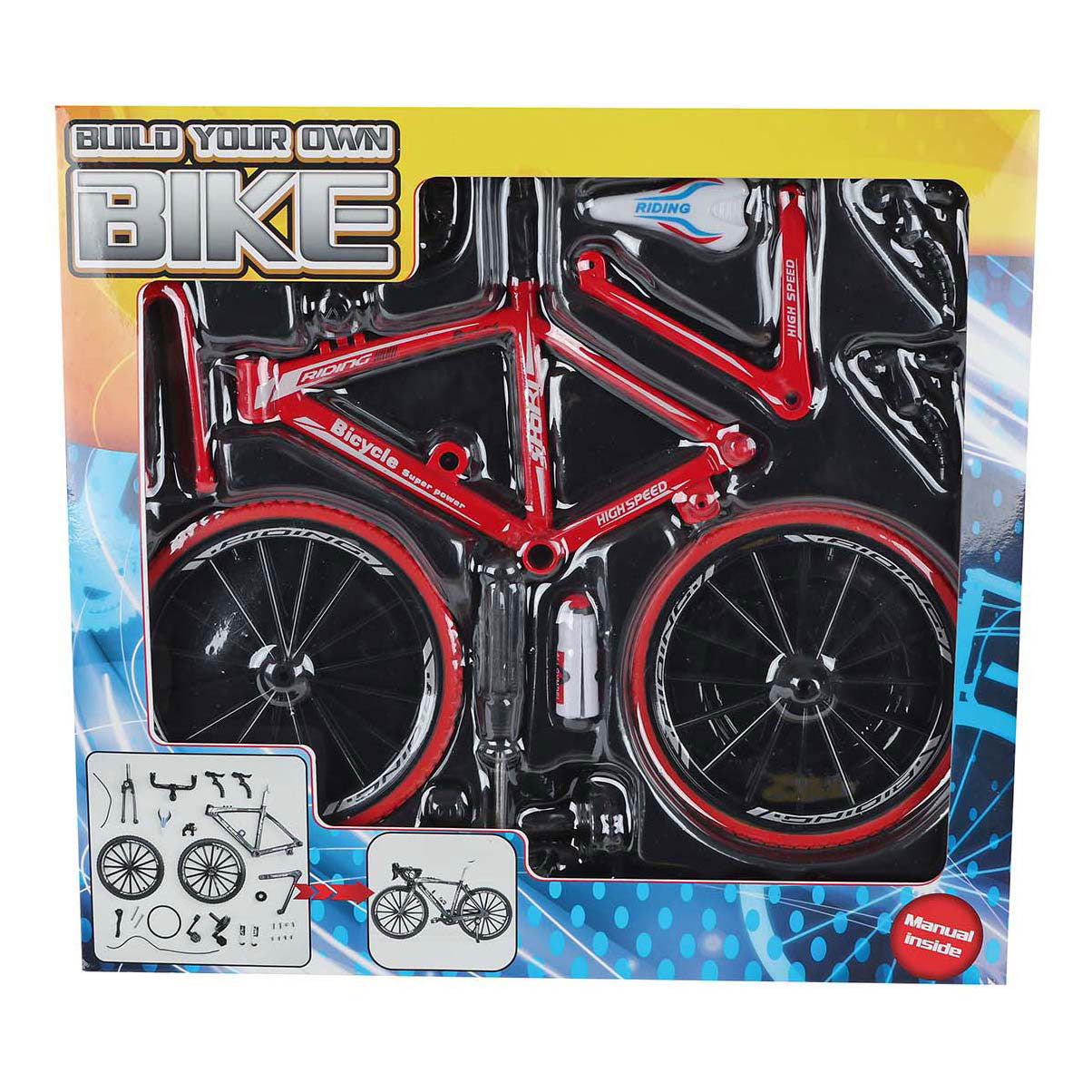 Kit de construction moulé sous pression pour vélo de course, 19,5 cm