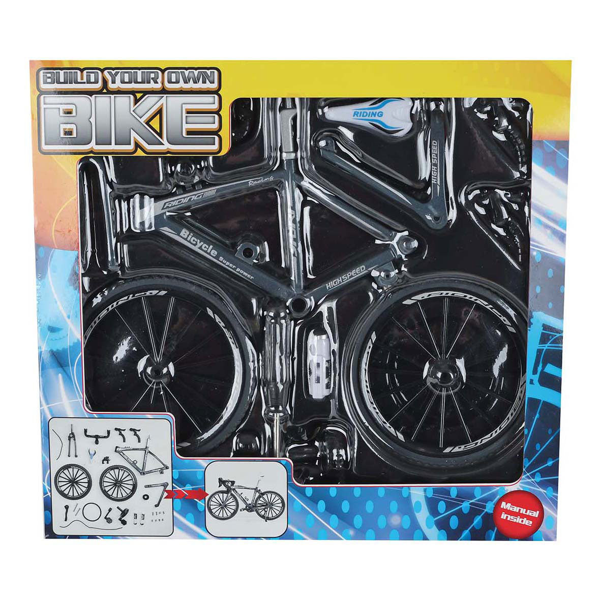 Kit de construction moulé sous pression pour vélo de course, 19,5 cm