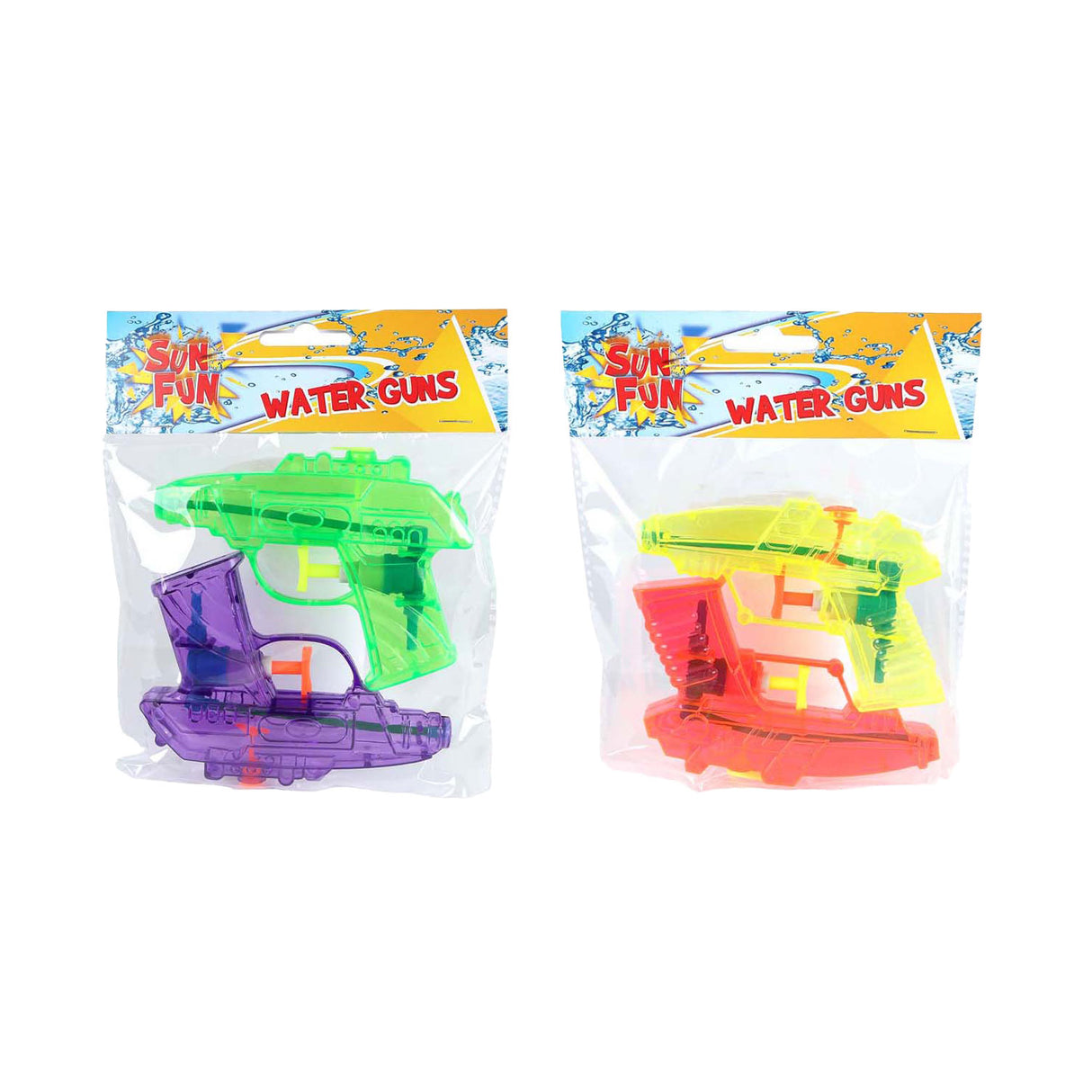 Pistolets à eau Sun Fun couleur, 2 pcs.
