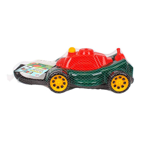Tondeuse à gazon Sun Fun avec espace de rangement et bidon de carburant