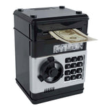 Coffre-fort avec code secret noir, 19,5 cm