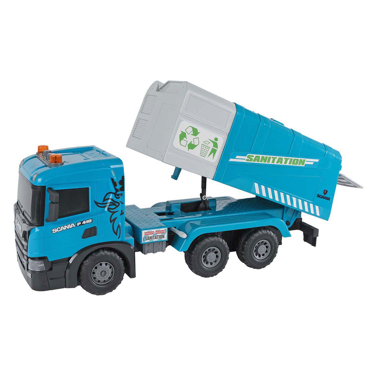 Friction de camion poubelle Scania Truck 2 jeux avec lumière et son
