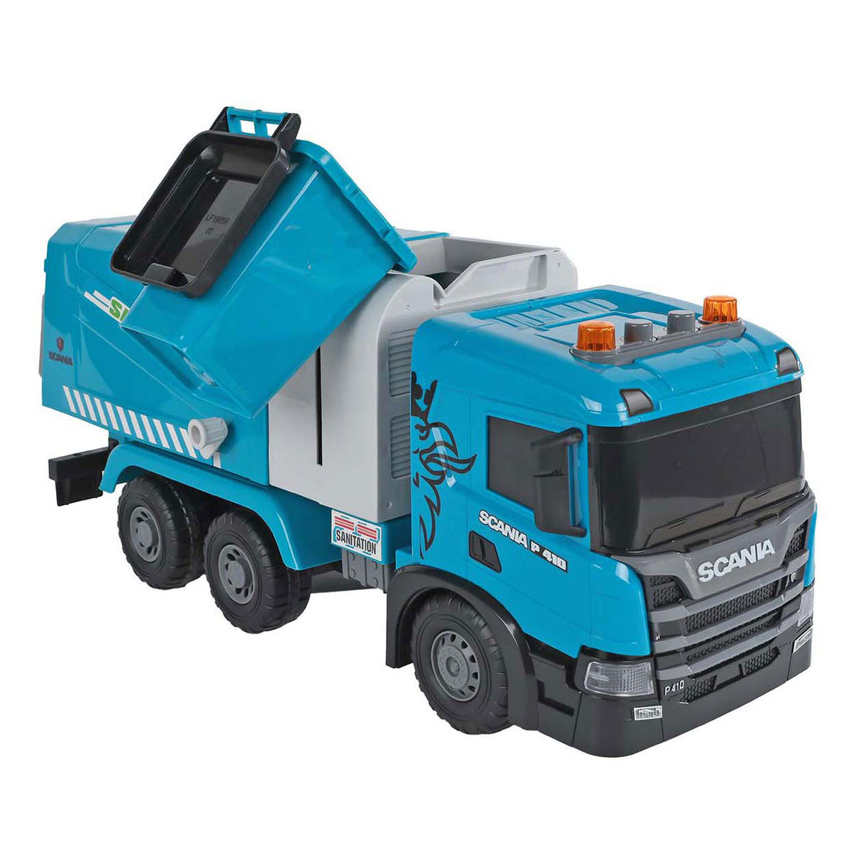 Friction de camion poubelle Scania Truck 2 jeux avec lumière et son