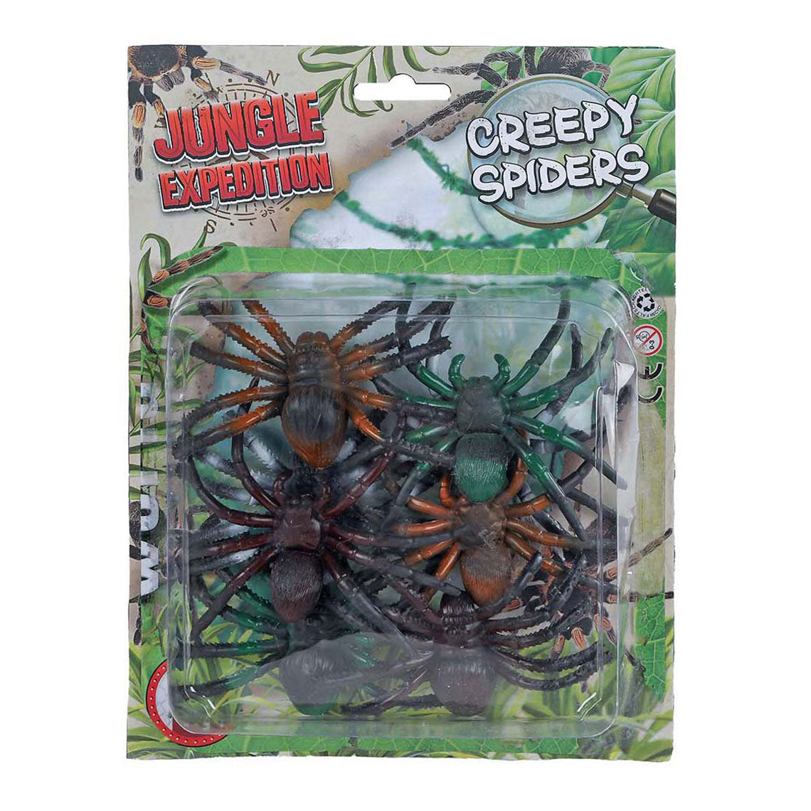 Araignées d'expédition dans la jungle 6 cm, 8 pcs.