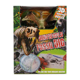 Puzzle à découper fossile Dinoworld avec figurine de dinosaure supplémentaire