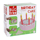 Gâteau d'anniversaire grand arbre en bois, 13 pièces.