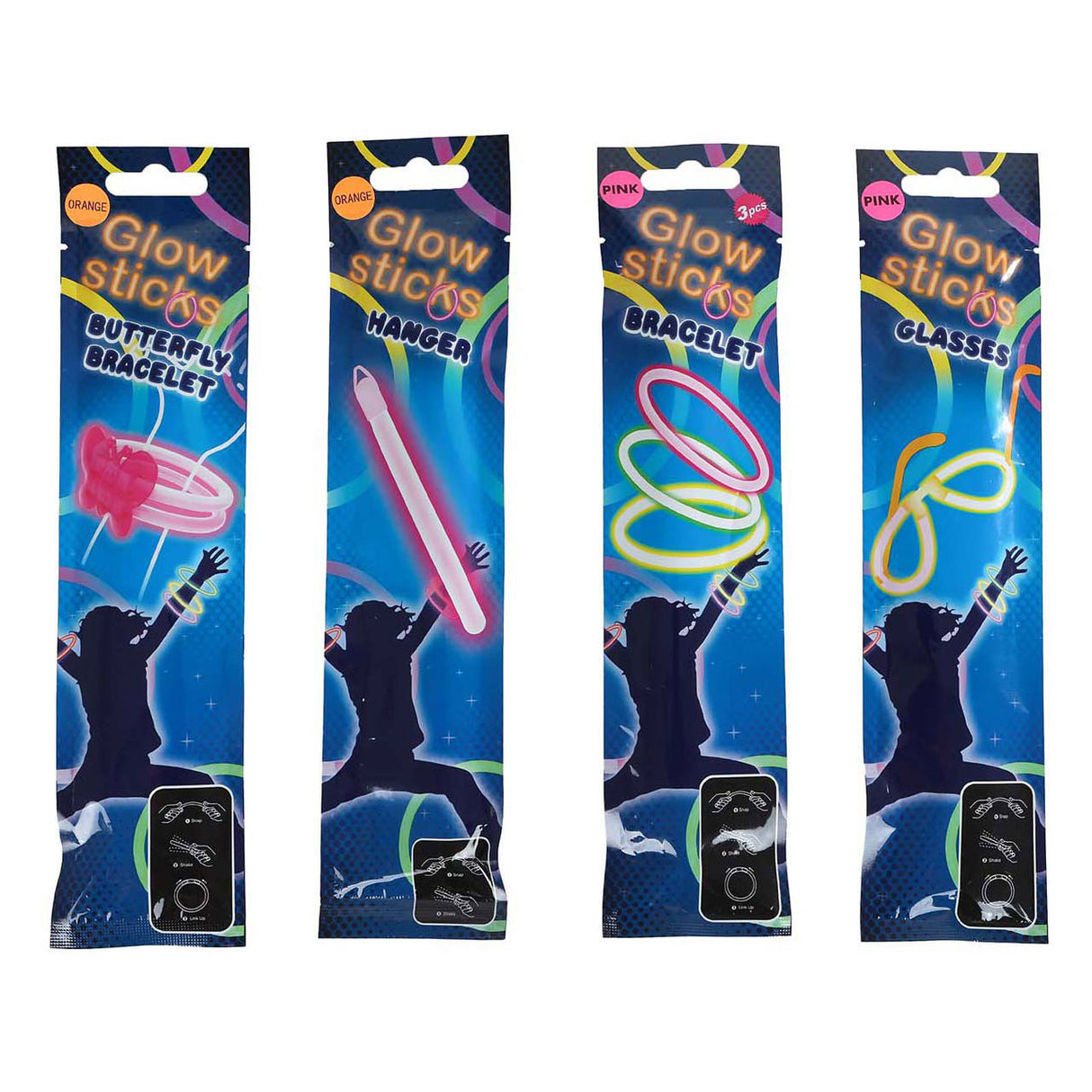 Bracelet bâtons lumineux - lunettes ou bâton