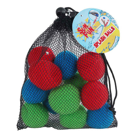 Sun fun 12 boules d'eau colorées dans un sac de rangement, 6 cm