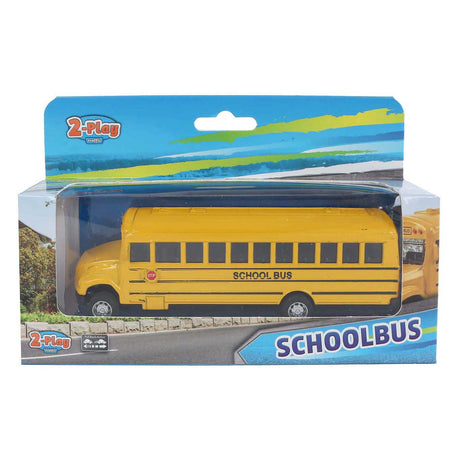 Bus scolaire américain 2 jeux à tirer - 14 cm