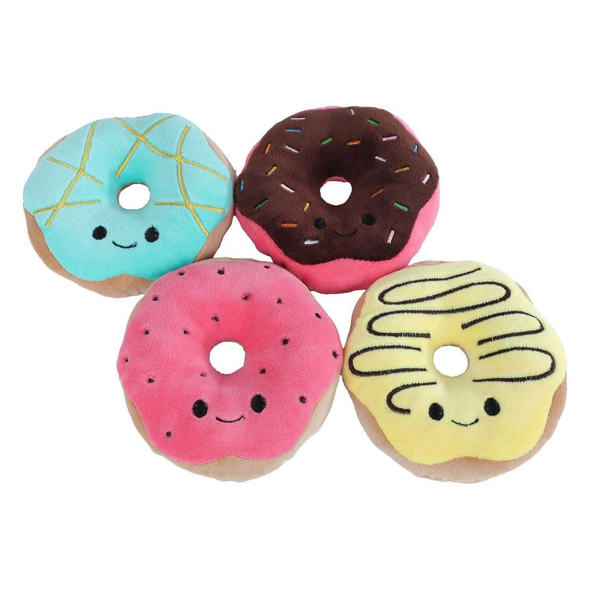Peluche menu moelleux avec 4 beignets - 40cm