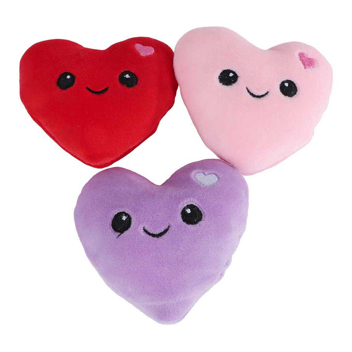 Peluche glace Van Manen avec coeurs - jouet 25 cm.