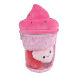 Peluche glace Van Manen avec coeurs - jouet 25 cm.