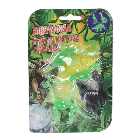 Dinoworld Dinosaure 3D qui brille dans le noir - 3 pcs.