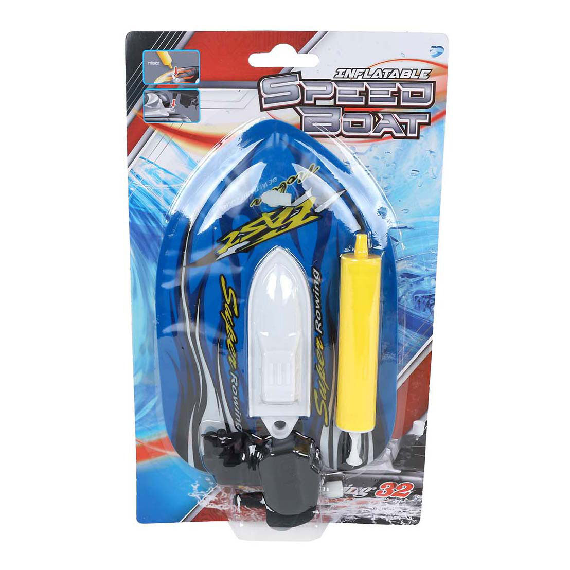 Bateau rapide gonflable avec pompe 17cm