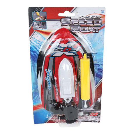 Bateau rapide gonflable avec pompe et fonction remontoir 17cm 3 assortis