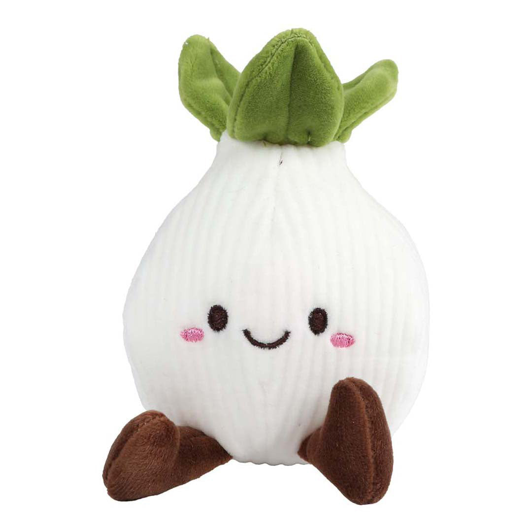 Fluffy menu groente of fruit pluche 9ass 12-14cm