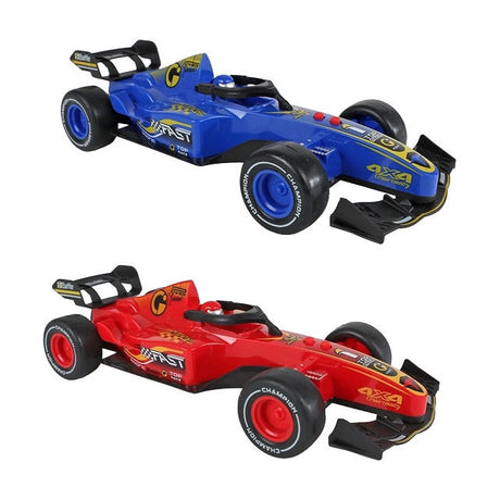 2-play formule raceauto met frictiemotor - licht en geluid - 26 cm