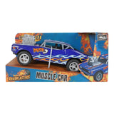 Roadblasters muscle car blauw - 20 cm
