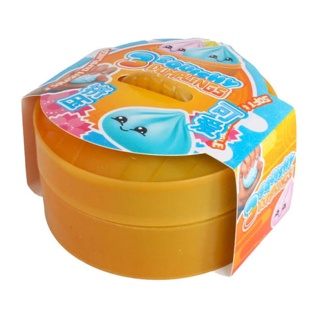 Dumplings en mousse Kawaii fidget dans un panier vapeur 5 cm - 3 pcs.