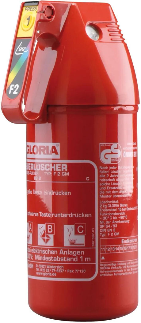 Extincteur Gloria easyline extincteur f2gm 2k