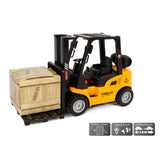 2-play Die-cast forklift truck with light and sound, 14 cm