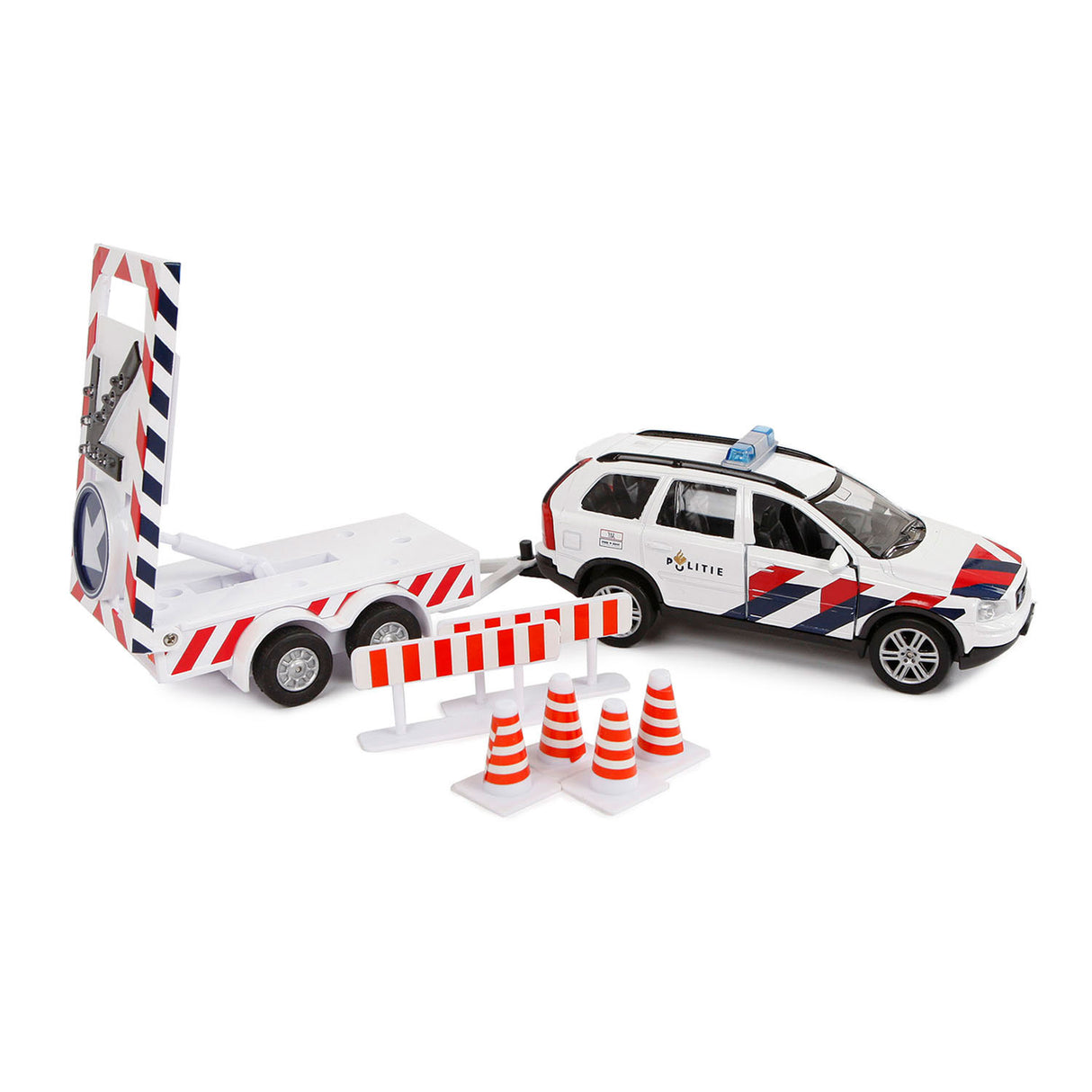 Kids Globe Globe Die Cast Police Volvo XC90 med Arrowwagen NL