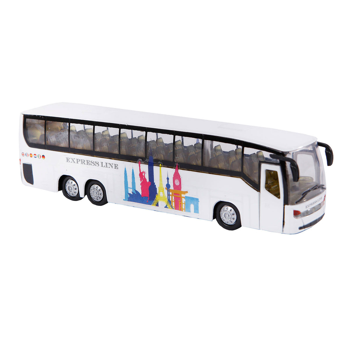 Kids Globe Globe Die Cast bus with light and sound, 19cm