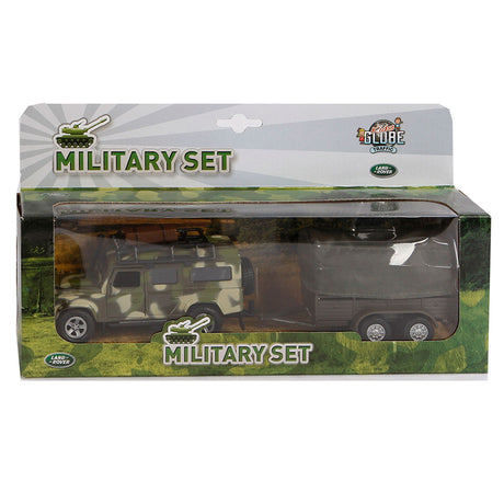 Globe terrestre pour enfants avec remorque militaire