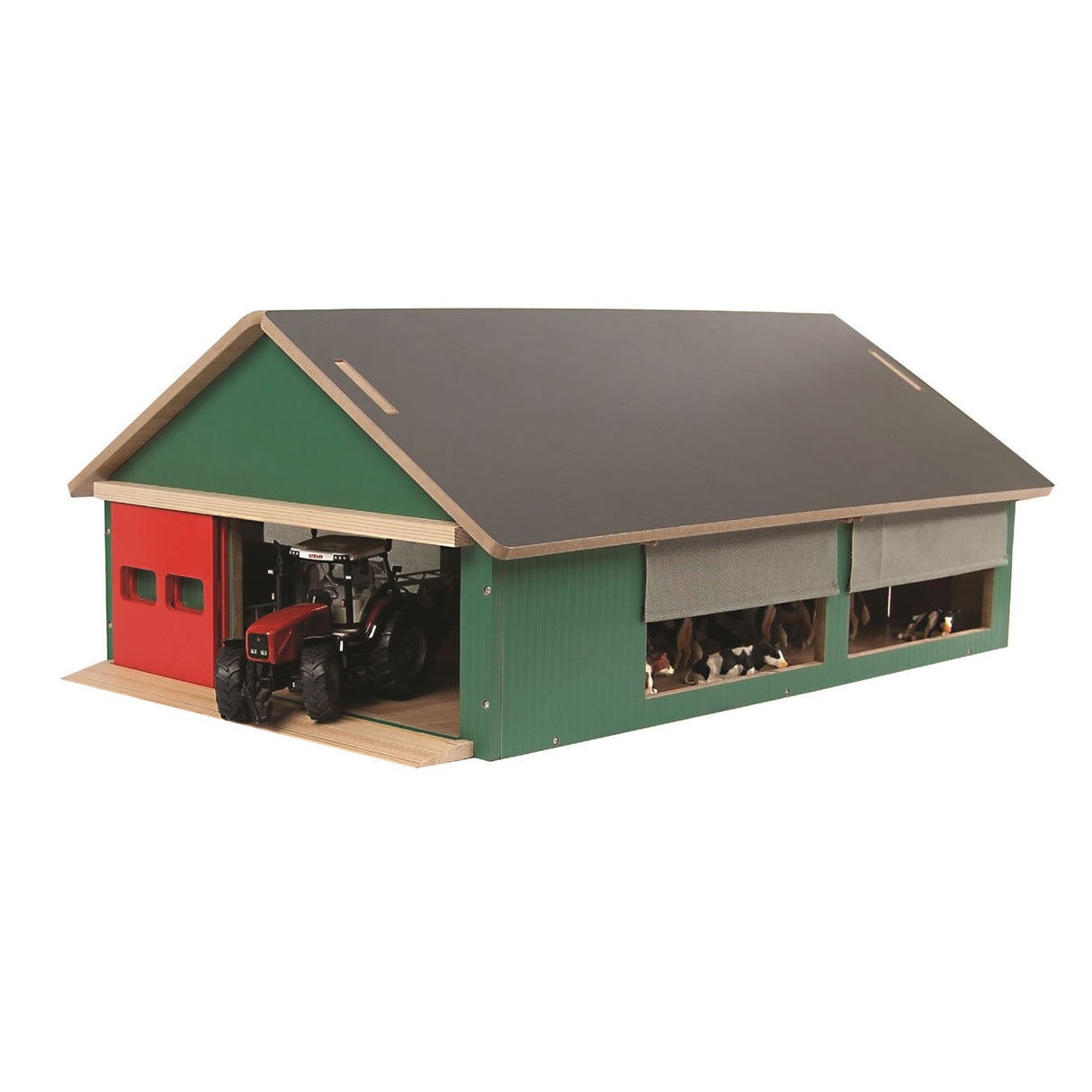 Kids Globe Globe Stable avec Windbreak Gaas 1:32