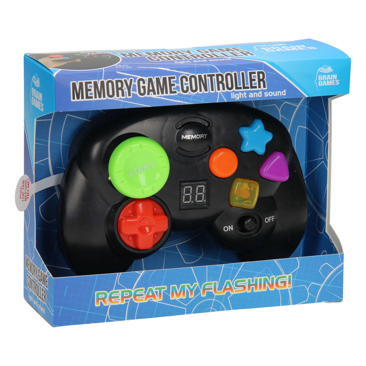 Brain Games Game Controller memo with light and sound