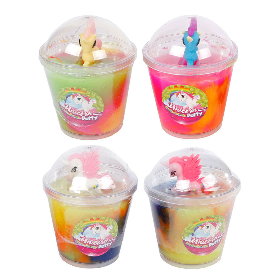 Ty licorne arc-en-ciel avec figurine.