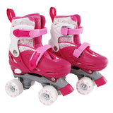 Street Rider Roller Skates rose réglable, taille 27-30