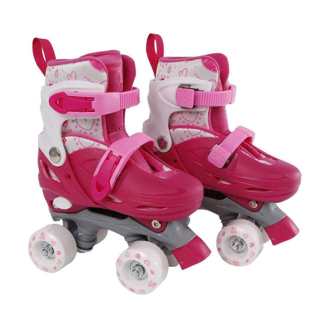 Street Rider Roller Skates rose réglable, taille 31-34