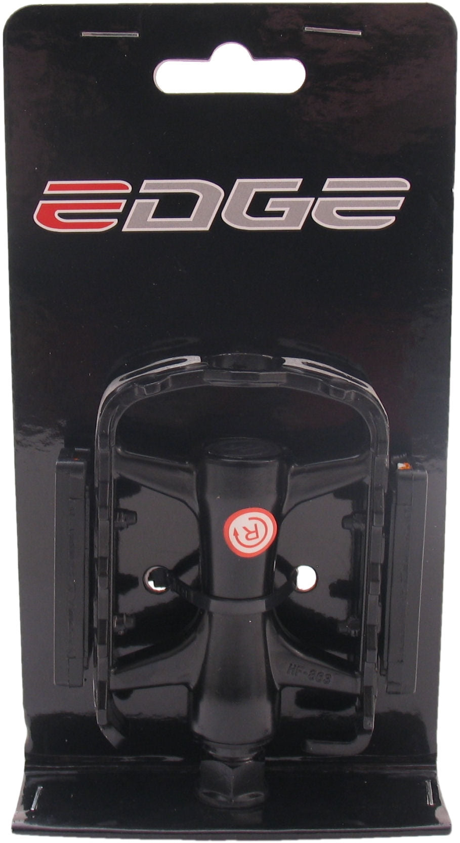 Edge pedal set mtb low profile with polish side aluminum black