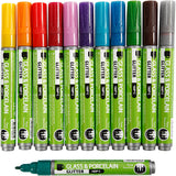 Creativ Company Glass and Porcelain States Color Glitter, 12st.