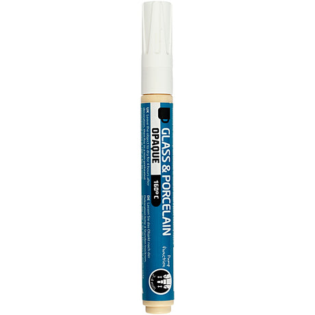 Société Creativ https: www.cchobby.nl épaisseur de ligne de marquage pour verre et porcelaine-2-4-mm-opaque-white-1-piece