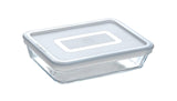 Bol en pyrex avec couvercle en plastique 0,8l