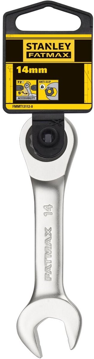 Stanley - clé mixte fatmax tronquée avec cliquet 14 mm - clé à fourche - outil pour clé - 1 pièce(s)