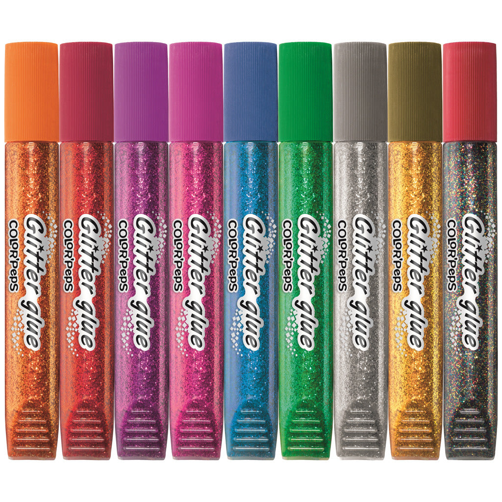 Maped colle à paillettes color peps 9 couleurs 10,5 ml
