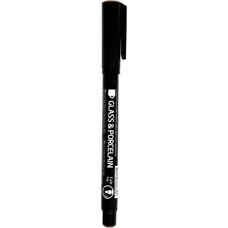 Creativ Company Contourstift pour le verre et la porcelaine noire, Dike de ligne de 1 à 3 mm