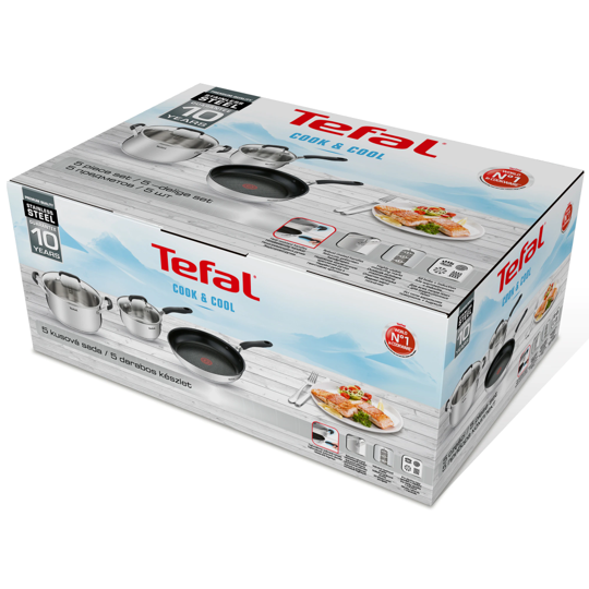 Tefal Kachware Tefal Cook Cool Pan Set 3-Stéck