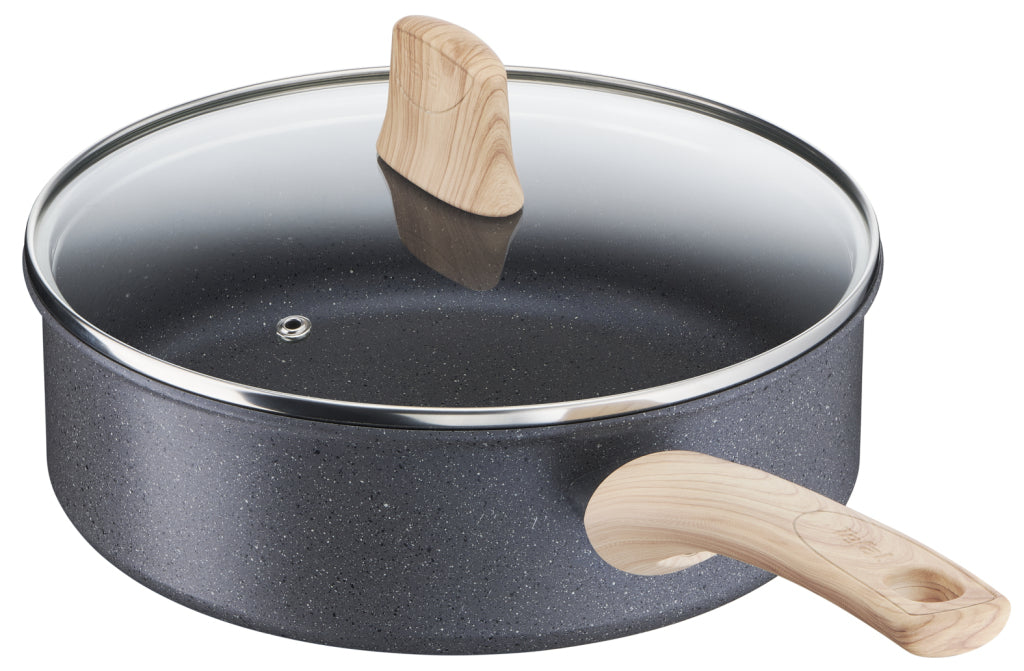 Batterie de cuisine Tefal poêle à frire tefal natural force oslash; 24 cm avec couvercle