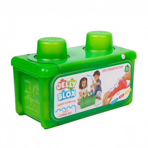 Boîte de rangement Goliath Jelly Blox - jouets de construction - blocs de construction souples - jeu sans douleur - à partir de 2 ans - sans BPA
