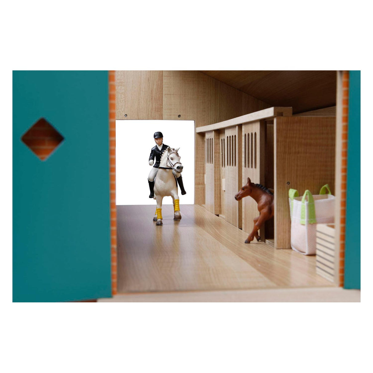 Écurie pour enfants globe avec 7 boxes, 1:24