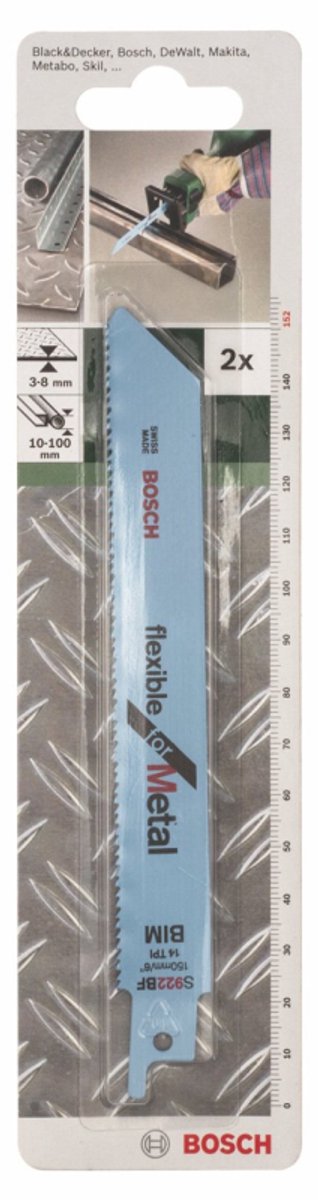 Bosch - lame de scie alternative bimétallique, s 922 bf flexible pour le métal