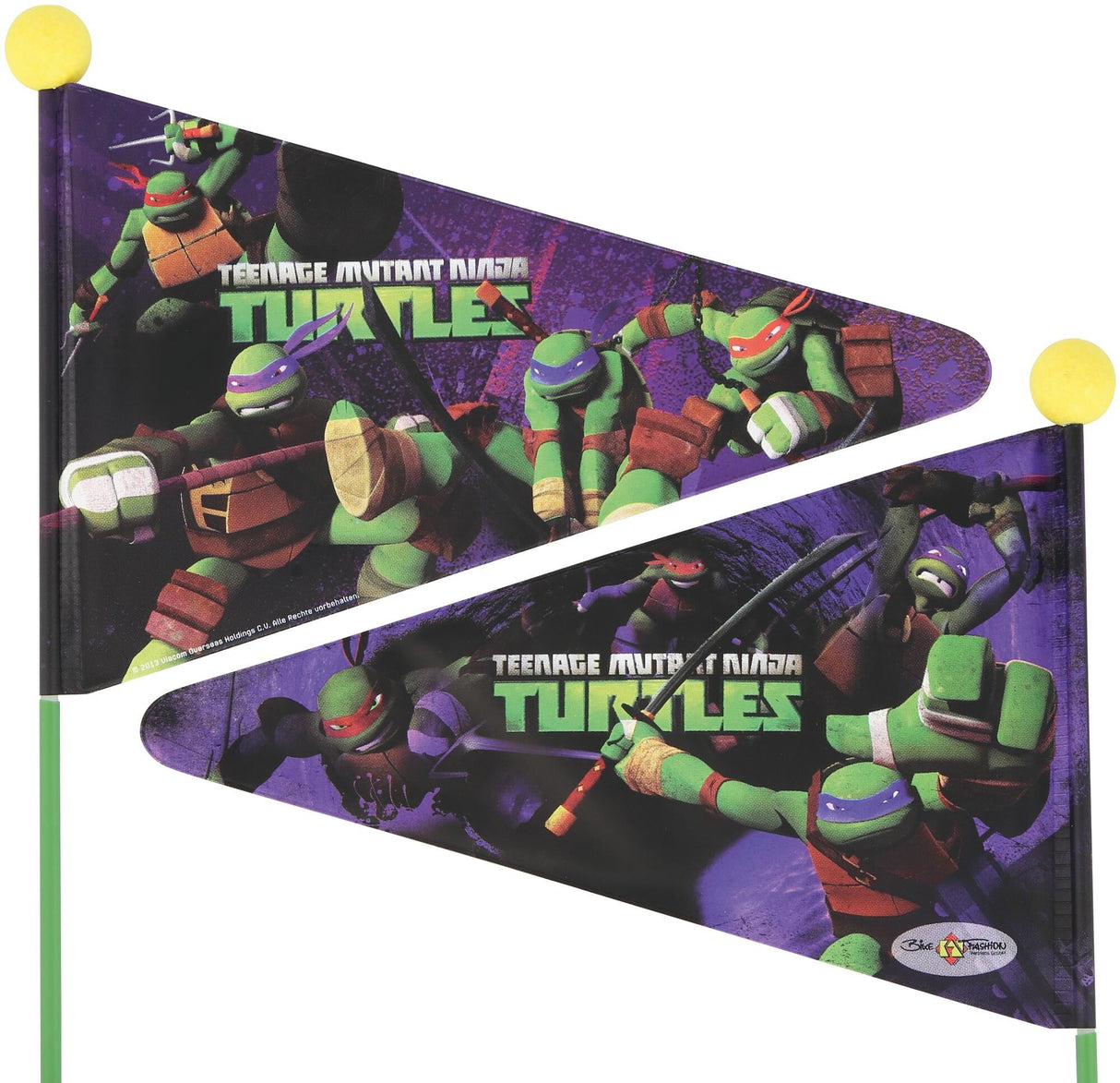 Drapeau de sécurité pour vélo, mode, drapeau de sécurité, tortues ninja