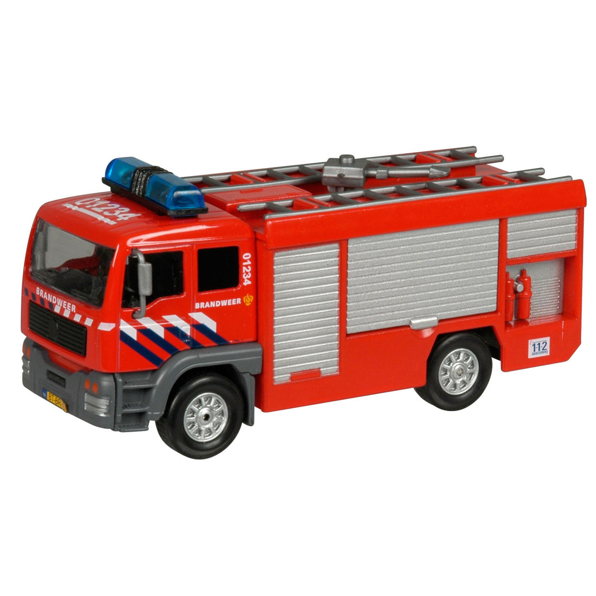 Brigade des pompiers éteintes la voiture avec la lumière et le son