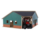 Kids globe globe globe shed corner wood for 2 tractors 1:16